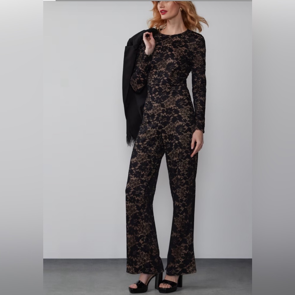 Floral Lace Jumpsuit XXL NWOT
